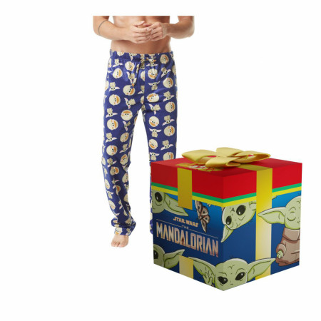Star Wars the Mandalorian Grogu All Over Print Pajama Pants in Gift Box